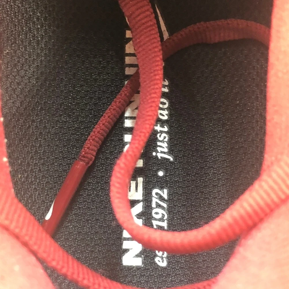 Nike Men's Red & White Athletic Running Shoes